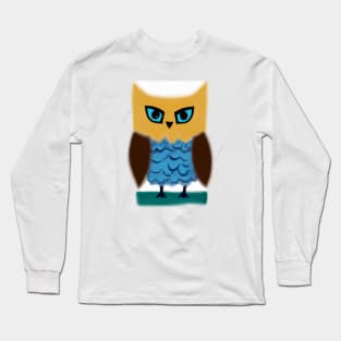 Cute Owl Drawing Long Sleeve T-Shirt